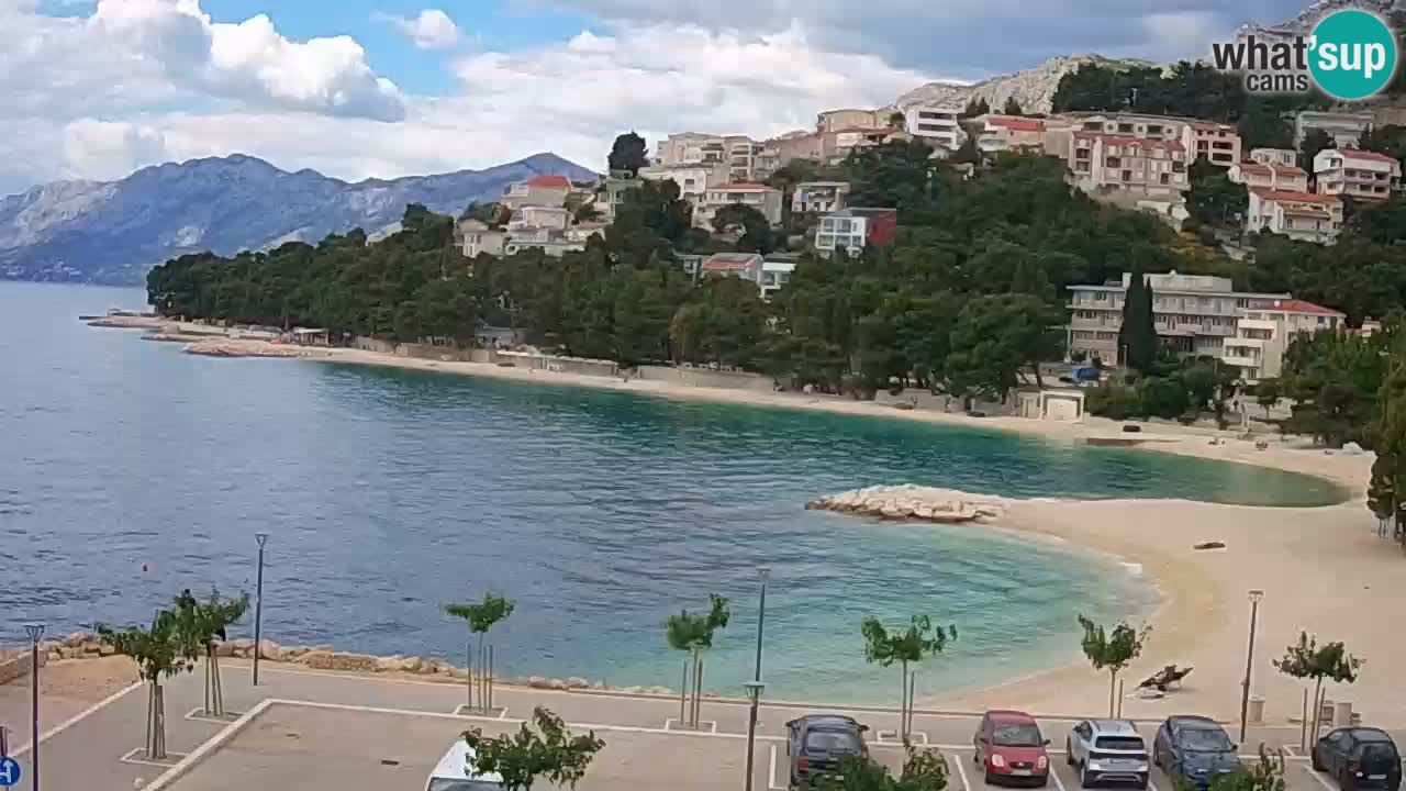 Baška Voda livecam – plage Podluka