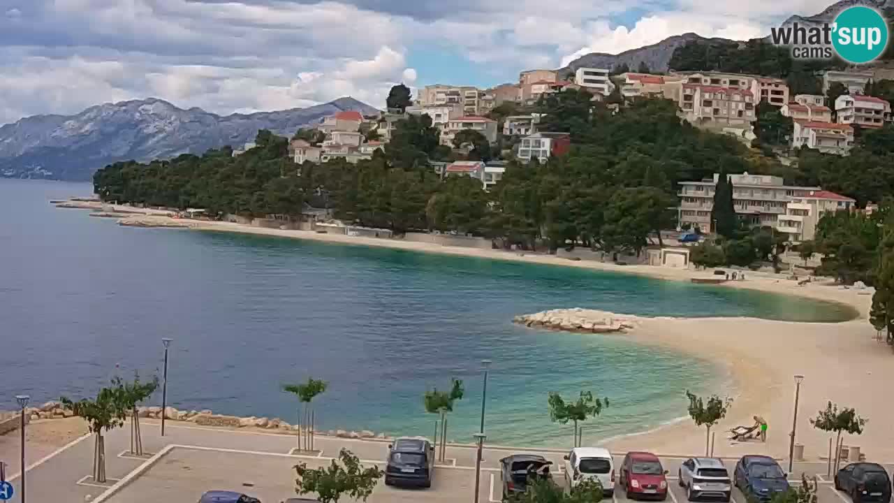 Baška Voda v živo – plaža Podluka