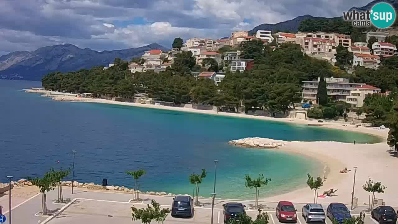 Baška Voda webcam – Podluka strand
