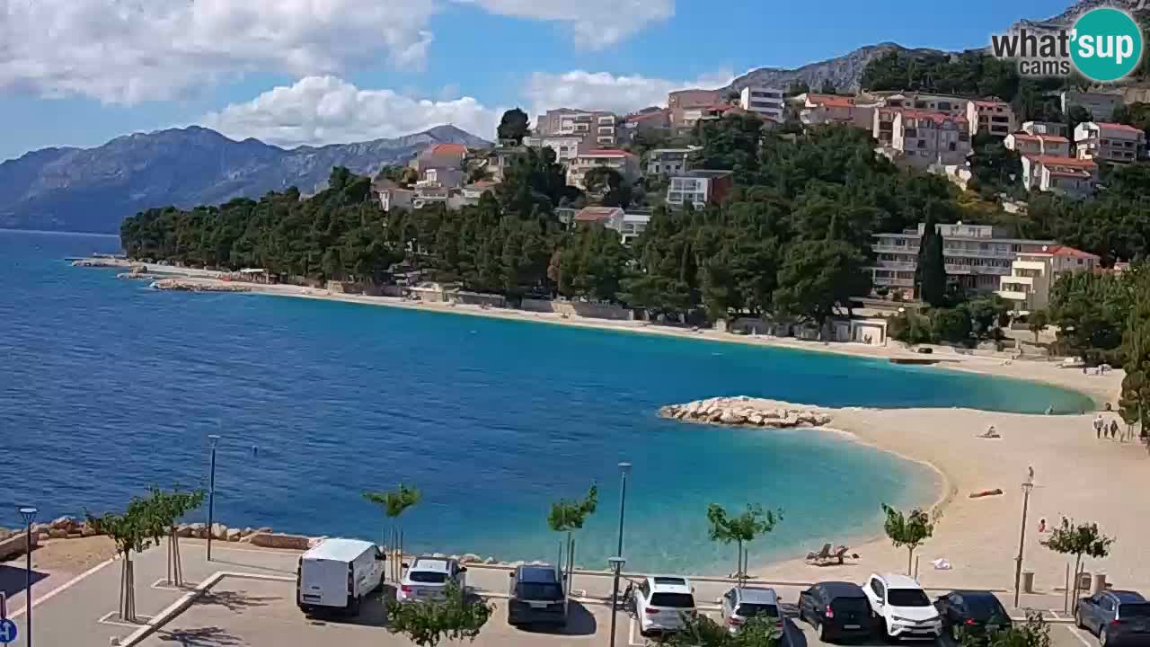 Baška Voda v živo – plaža Podluka