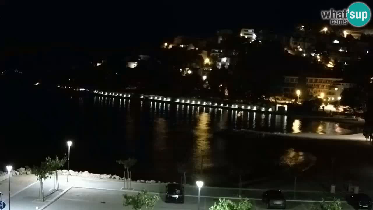 Baška Voda livecam – plage Podluka