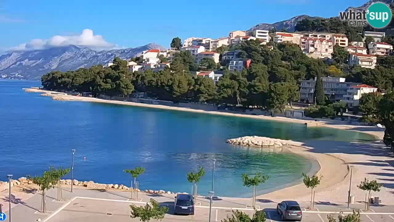 Baška Voda v živo – plaža Podluka