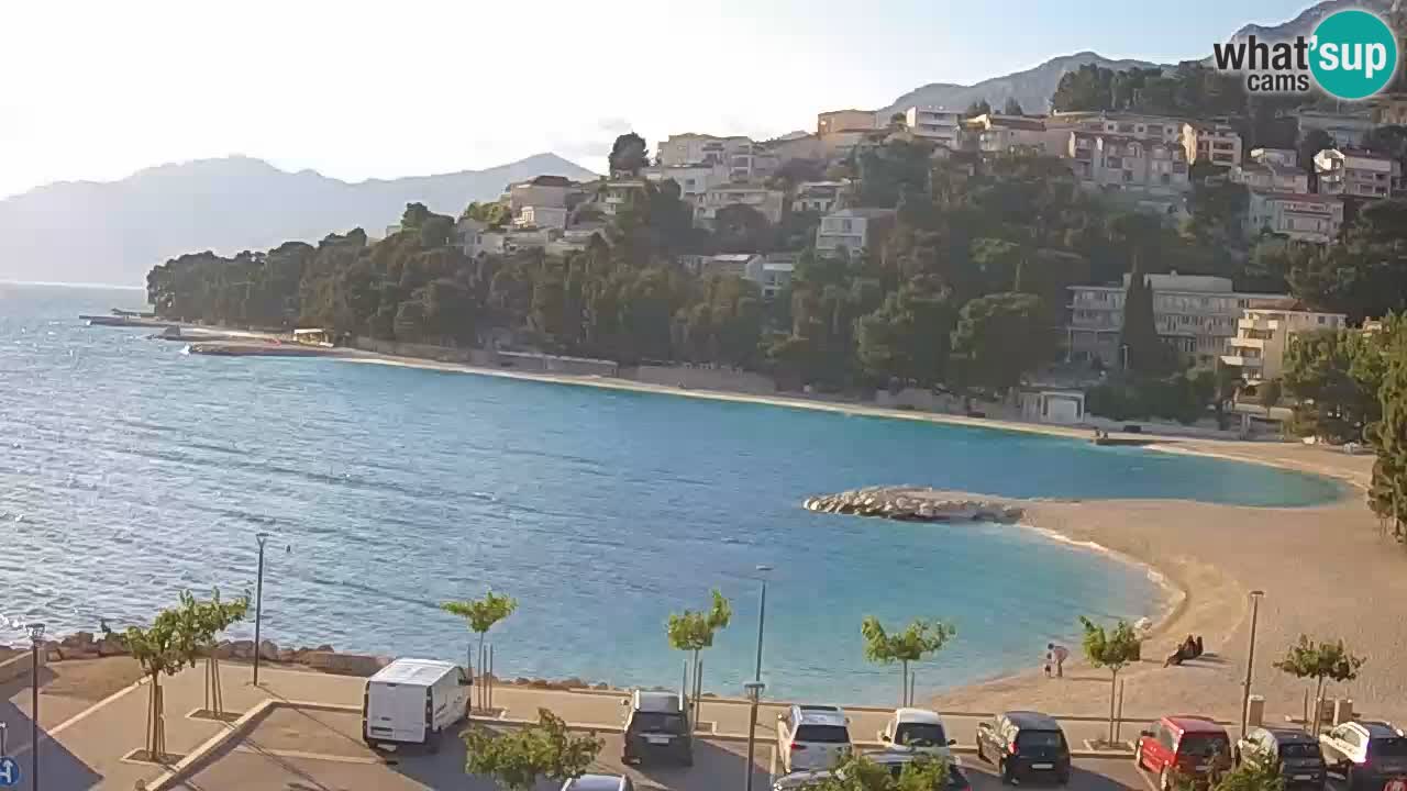 Baška Voda v živo – plaža Podluka