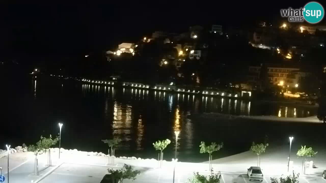 Baška Voda v živo | kamera Podluka plaža