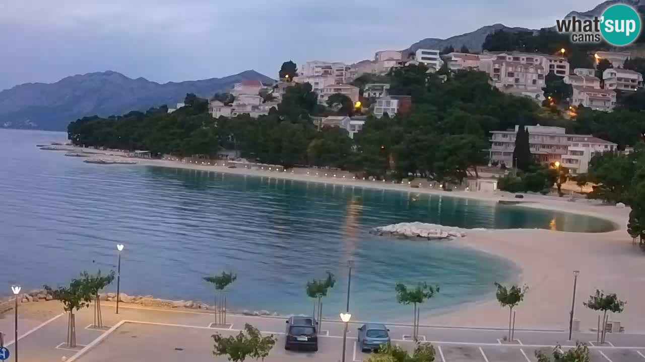 Baška Voda webcam – Podluka strand