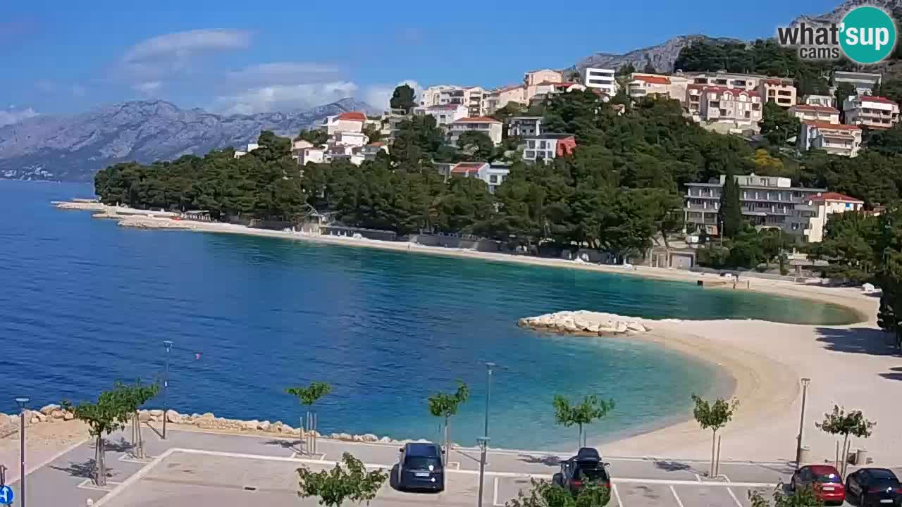 Baška Voda v živo – plaža Podluka
