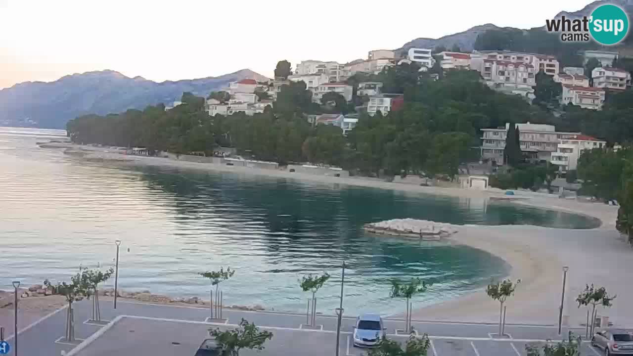 Baška Voda u živo | web kamera plaža Podluka
