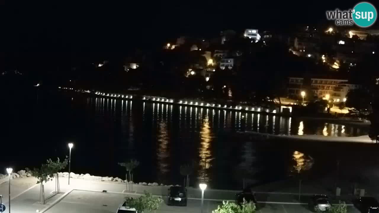 Baška Voda v živo – plaža Podluka