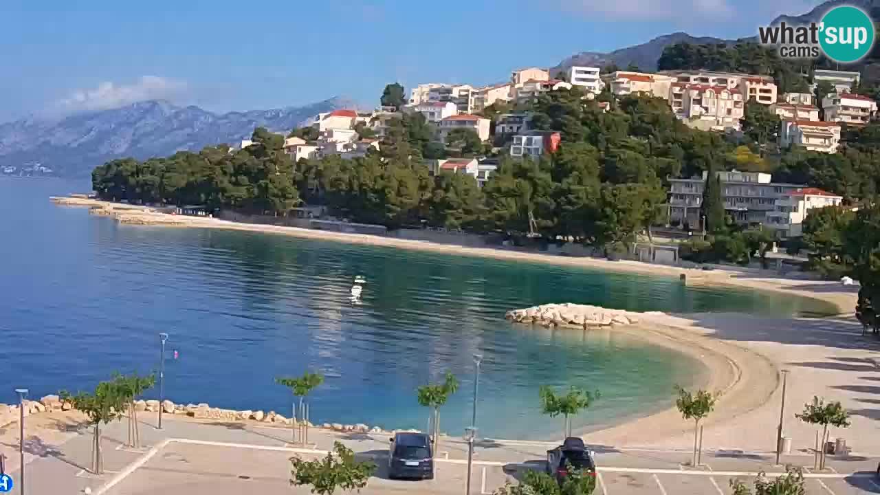 Baška Voda live | webcam spiaggia Podluka