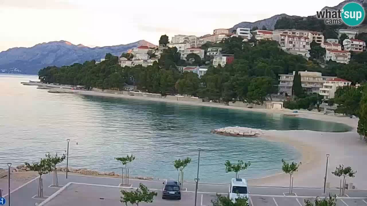 Baška Voda u živo | web kamera plaža Podluka