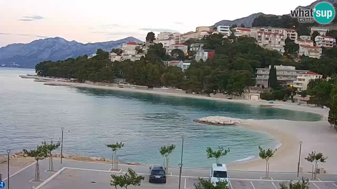 Baška Voda live | webcam spiaggia Podluka