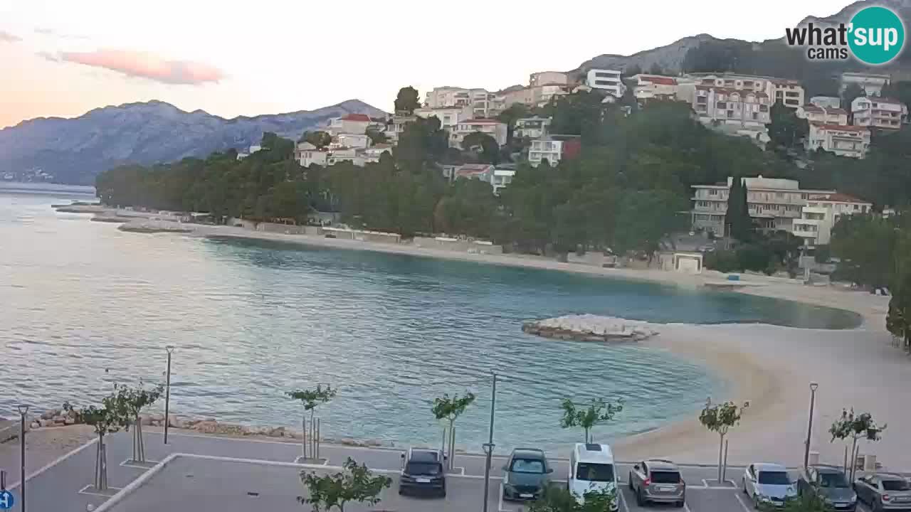 Baška Voda v živo | kamera Podluka plaža