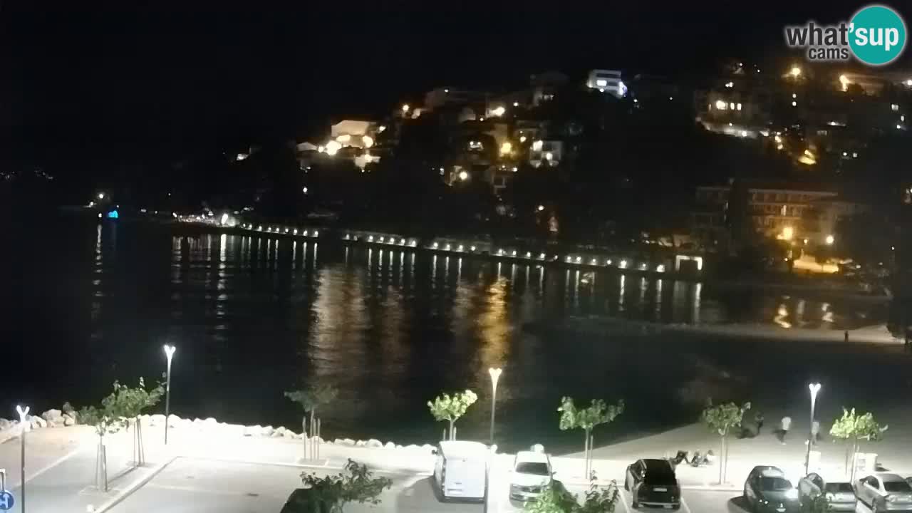 Baška Voda livecam plage Podluka