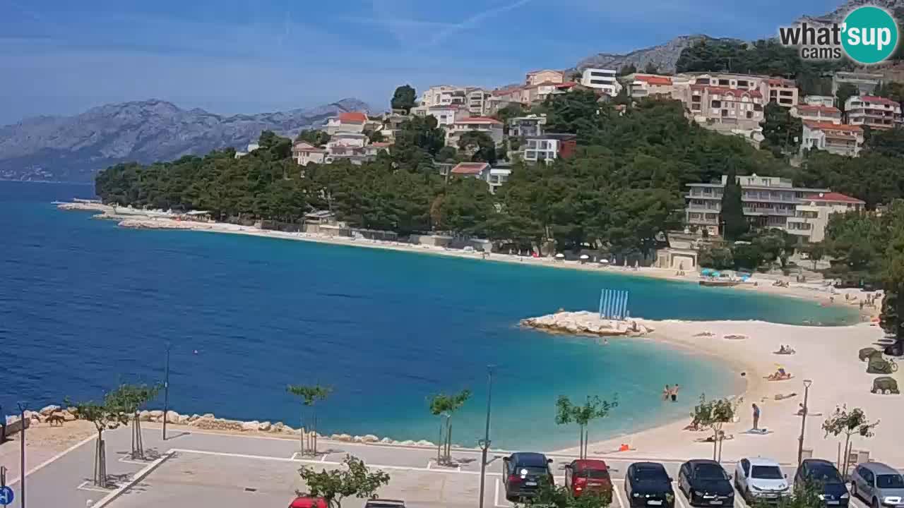 Baška Voda live | webcam spiaggia Podluka