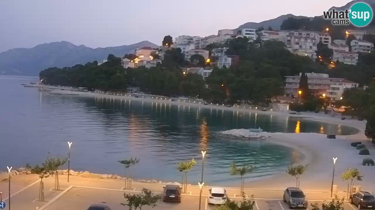 Baška Voda v živo | kamera Podluka plaža
