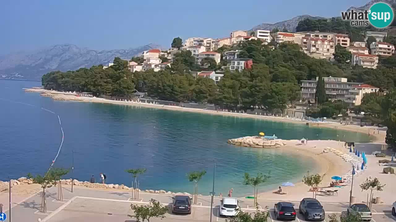 Baška Voda livecam plage Podluka