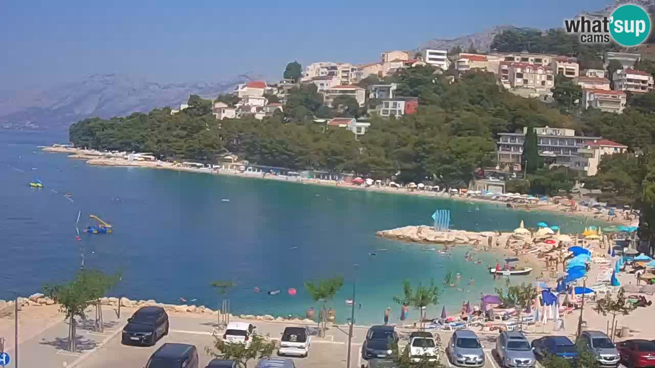 Baška Voda live | webcam spiaggia Podluka