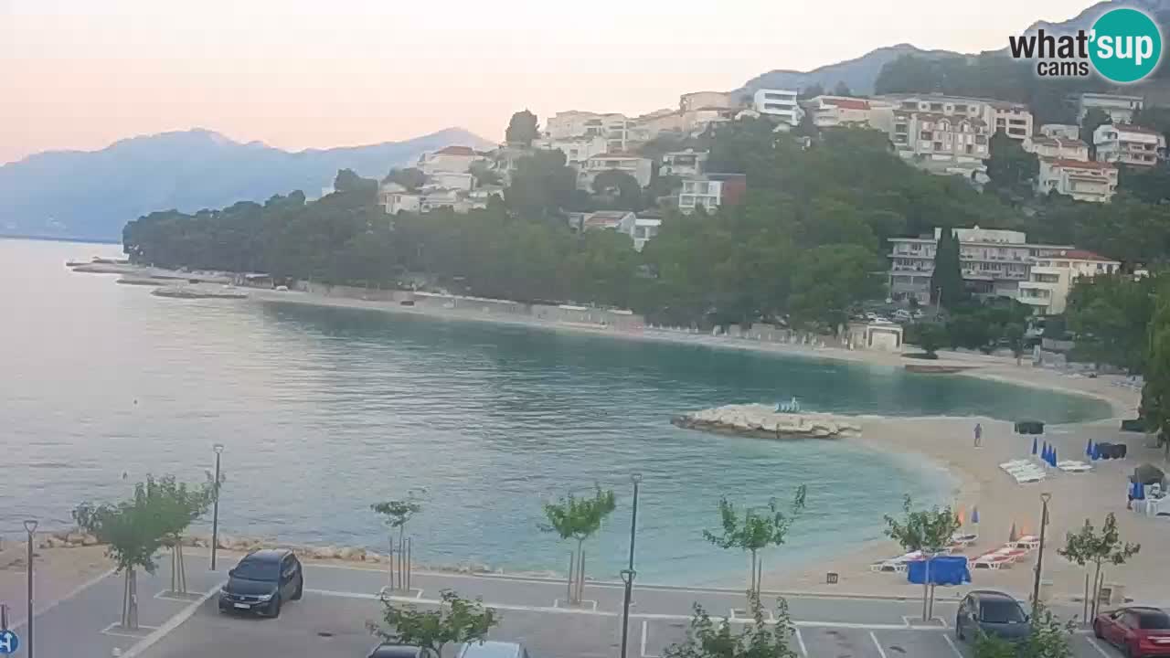 Baška Voda livecam plage Podluka
