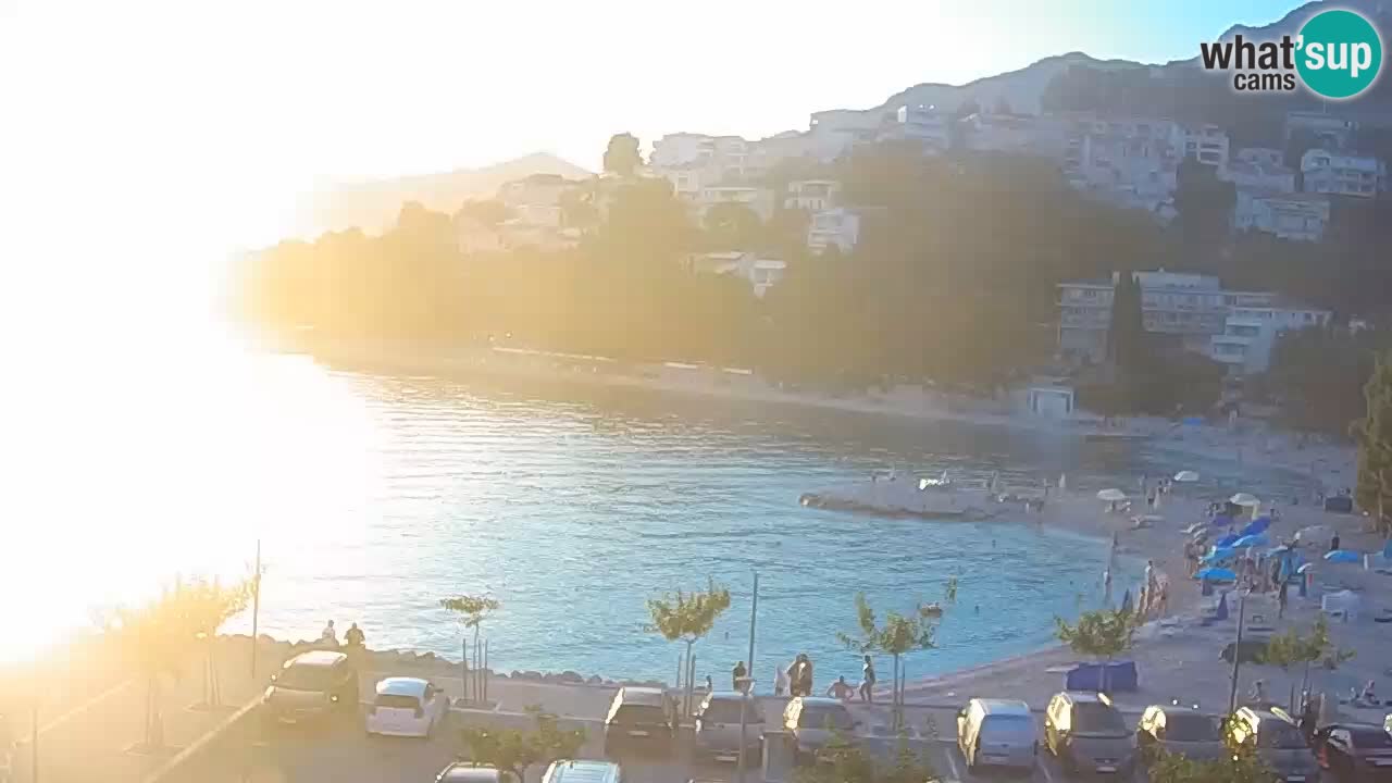 Baška Voda livecam plage Podluka
