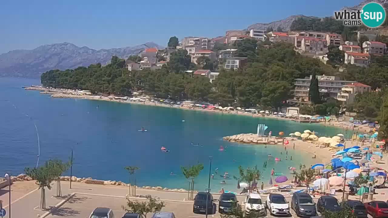 Baška Voda | webcam Podluka Strand