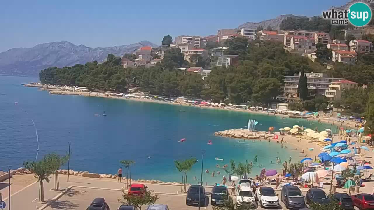 Baška Voda live | webcam spiaggia Podluka