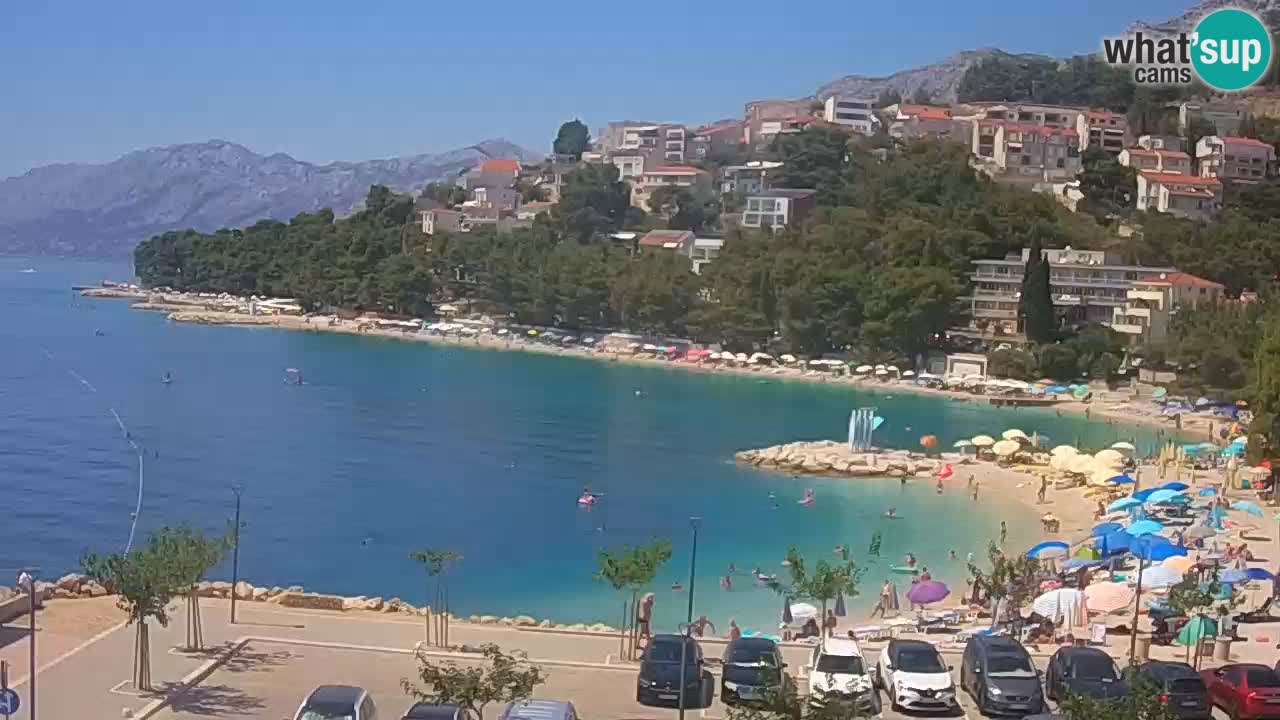 Baška Voda live | webcam spiaggia Podluka