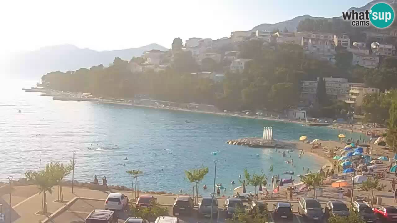 Baška Voda livecam plage Podluka