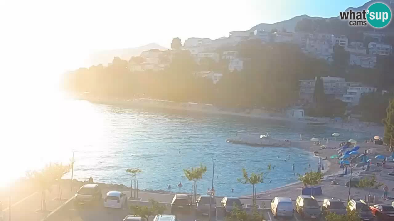 Baška Voda livecam plage Podluka