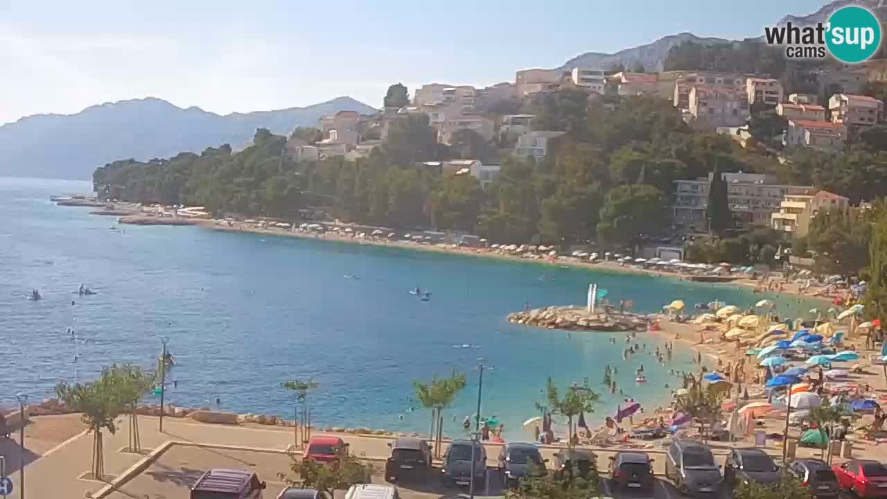 Baška Voda u živo | web kamera plaža Podluka