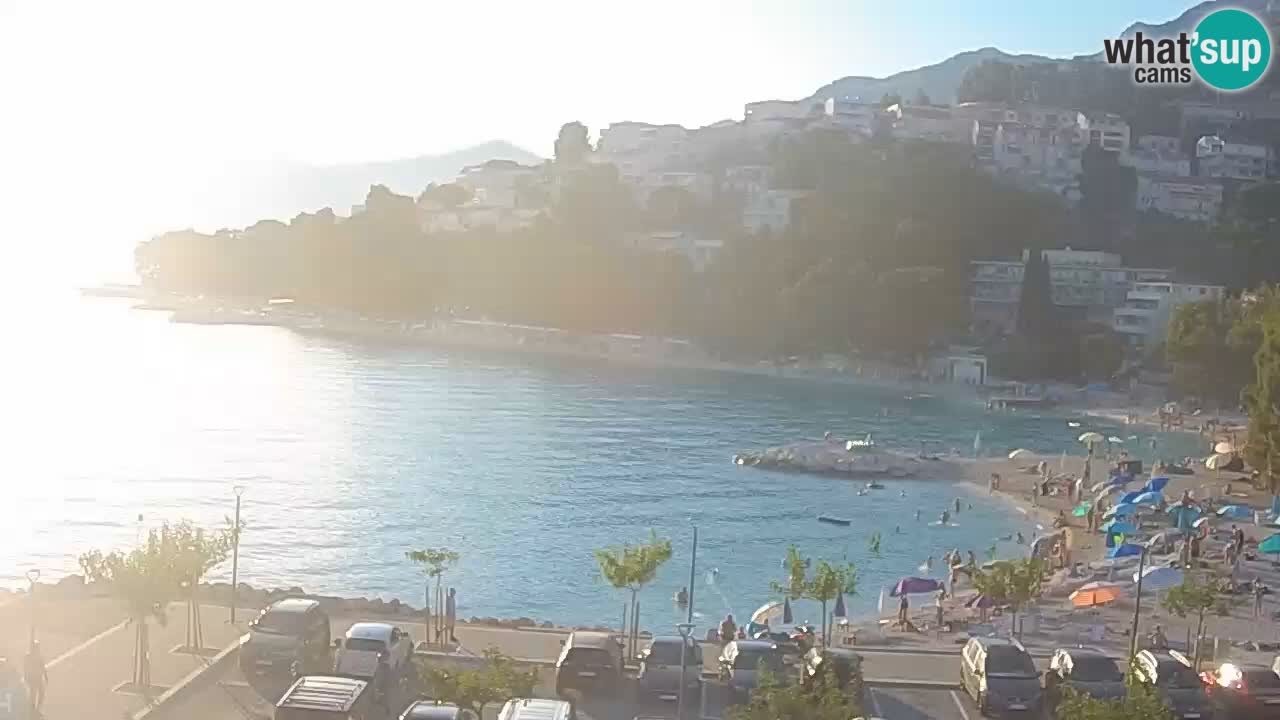 Baška Voda live | webcam spiaggia Podluka
