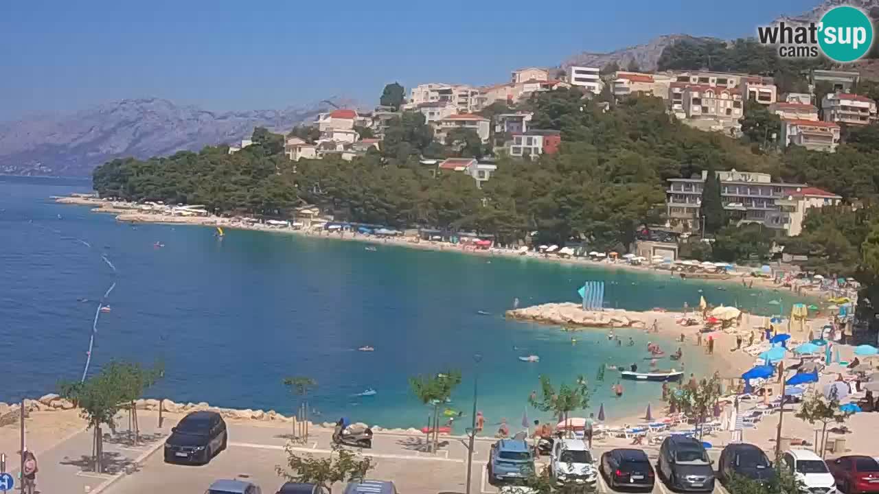 Baška Voda livecam plage Podluka