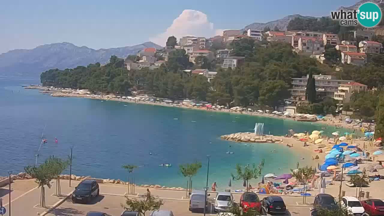 Baška Voda live | webcam spiaggia Podluka
