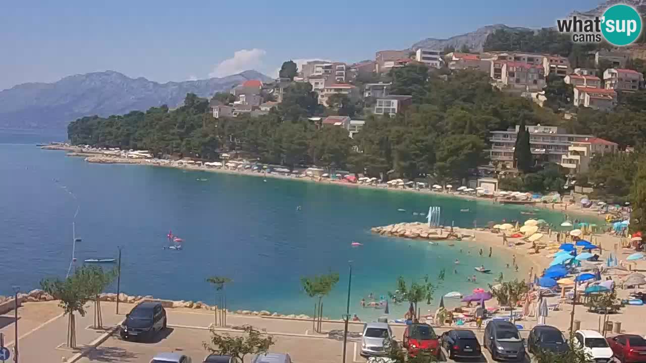 Baška Voda | webcam Podluka Strand