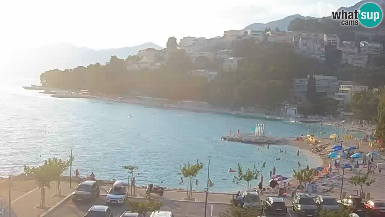 Baška Voda u živo | web kamera plaža Podluka