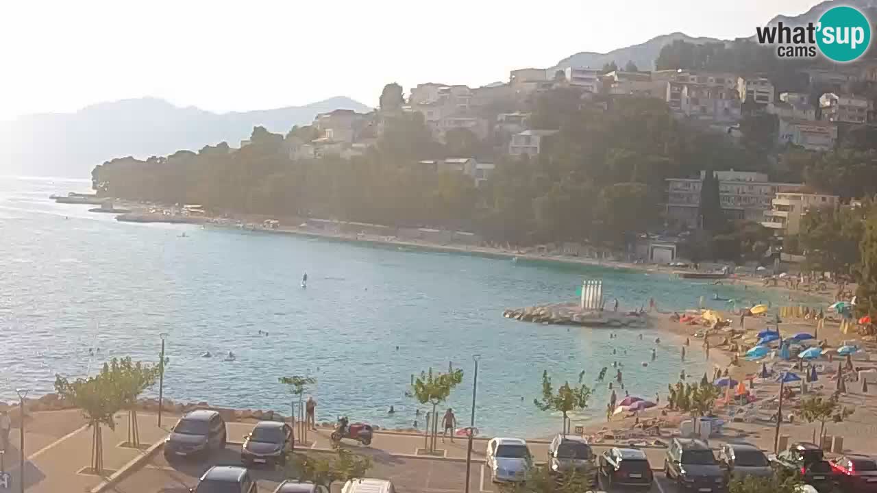 Baška Voda v živo | kamera Podluka plaža