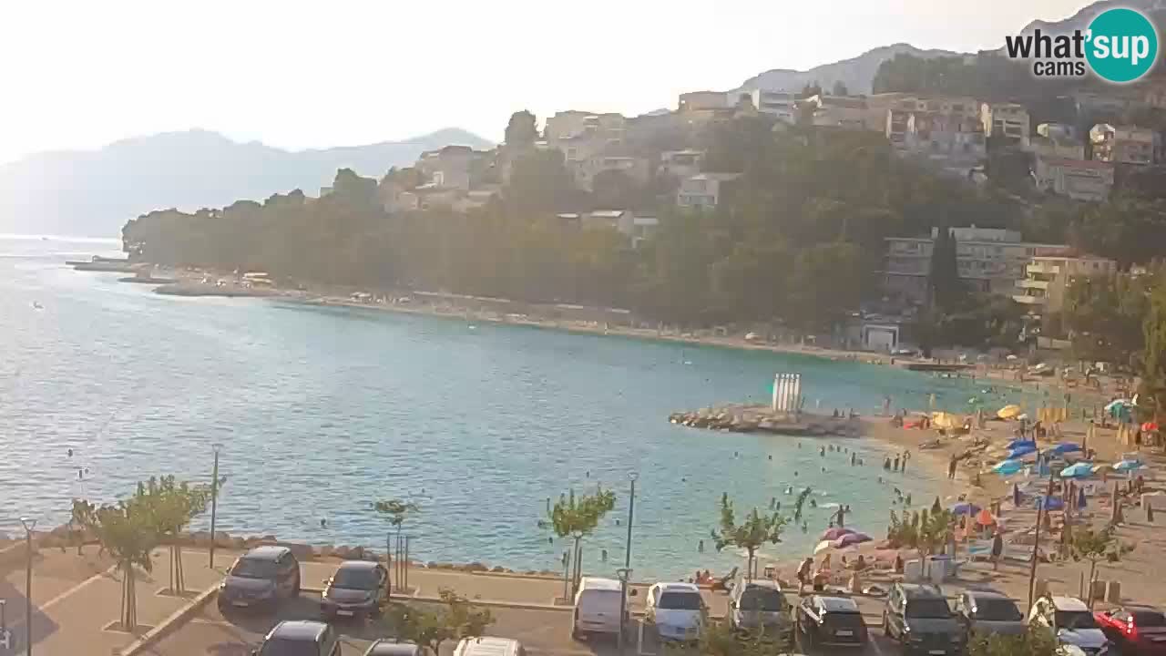 Baška Voda v živo | kamera Podluka plaža