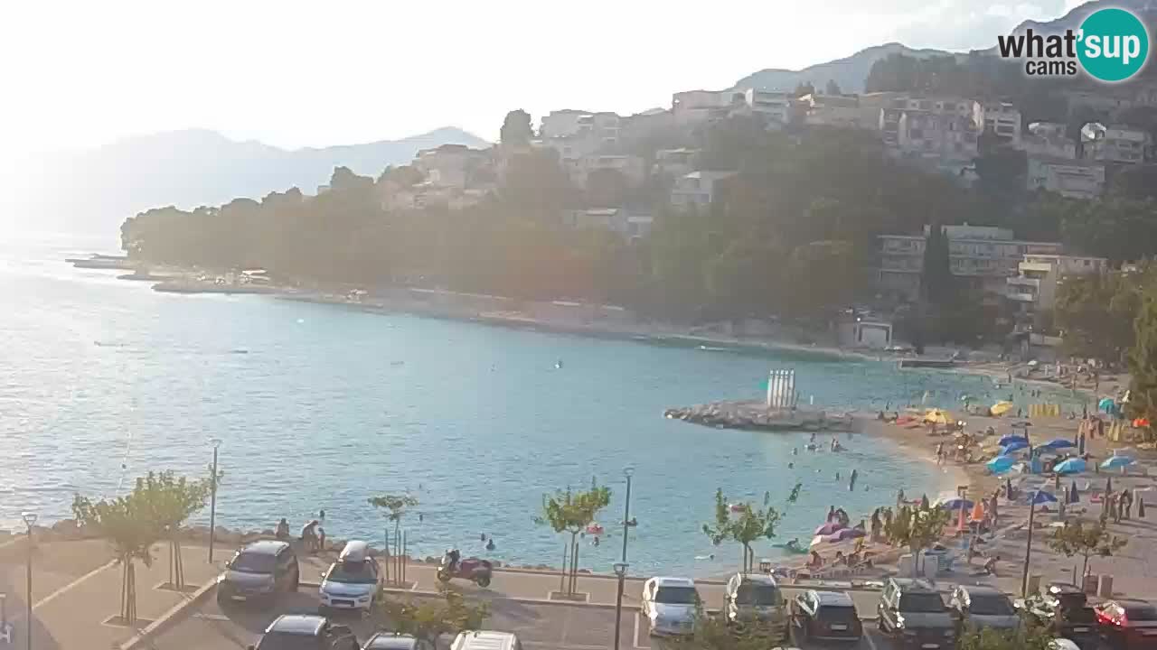 Baška Voda v živo | kamera Podluka plaža