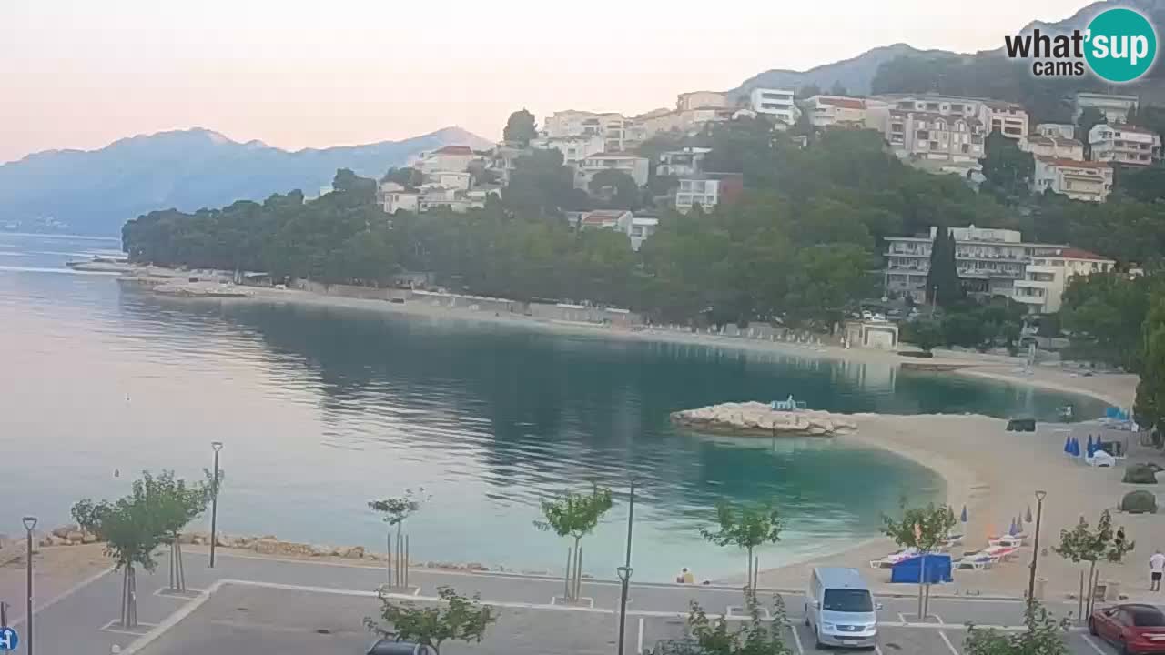 Baška Voda u živo | web kamera plaža Podluka