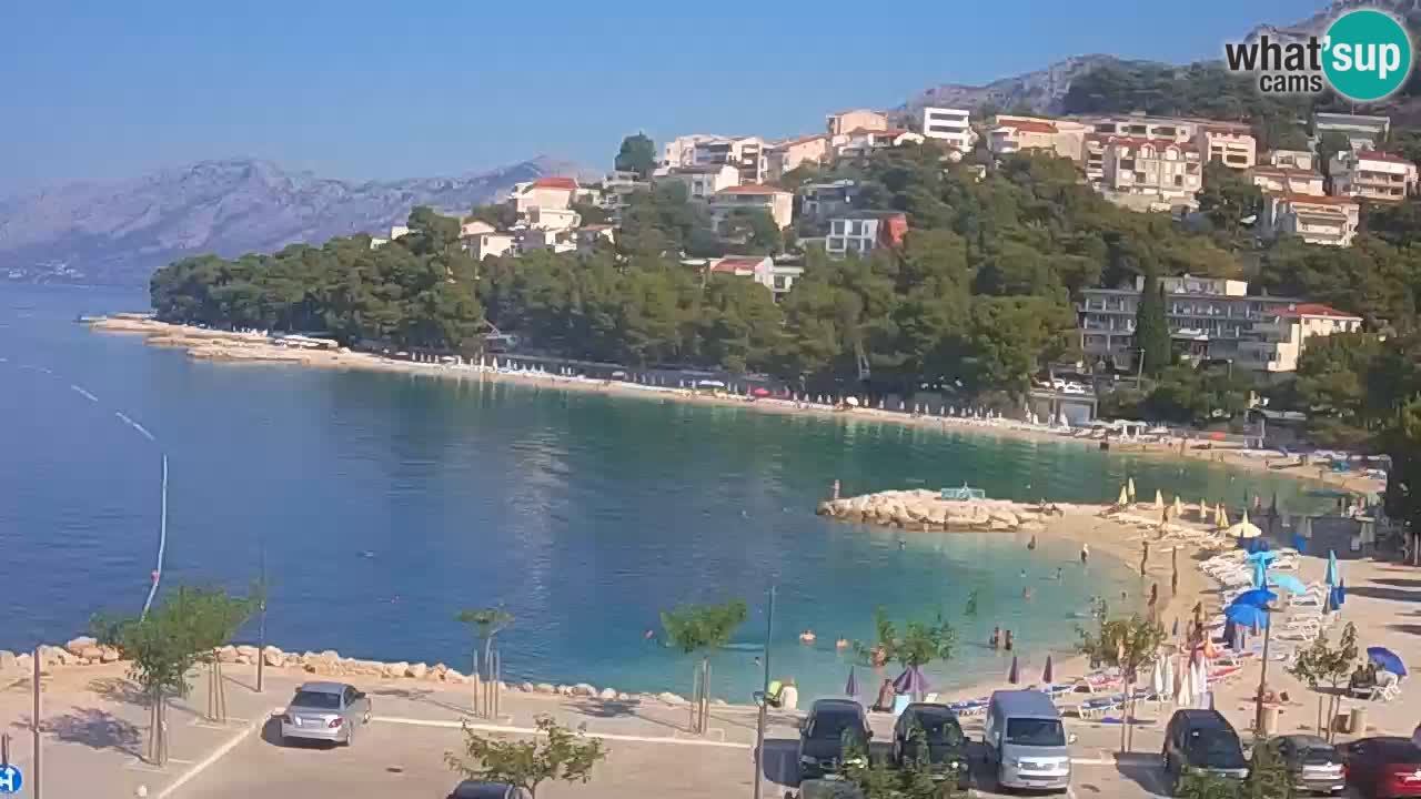 Baška Voda u živo | web kamera plaža Podluka