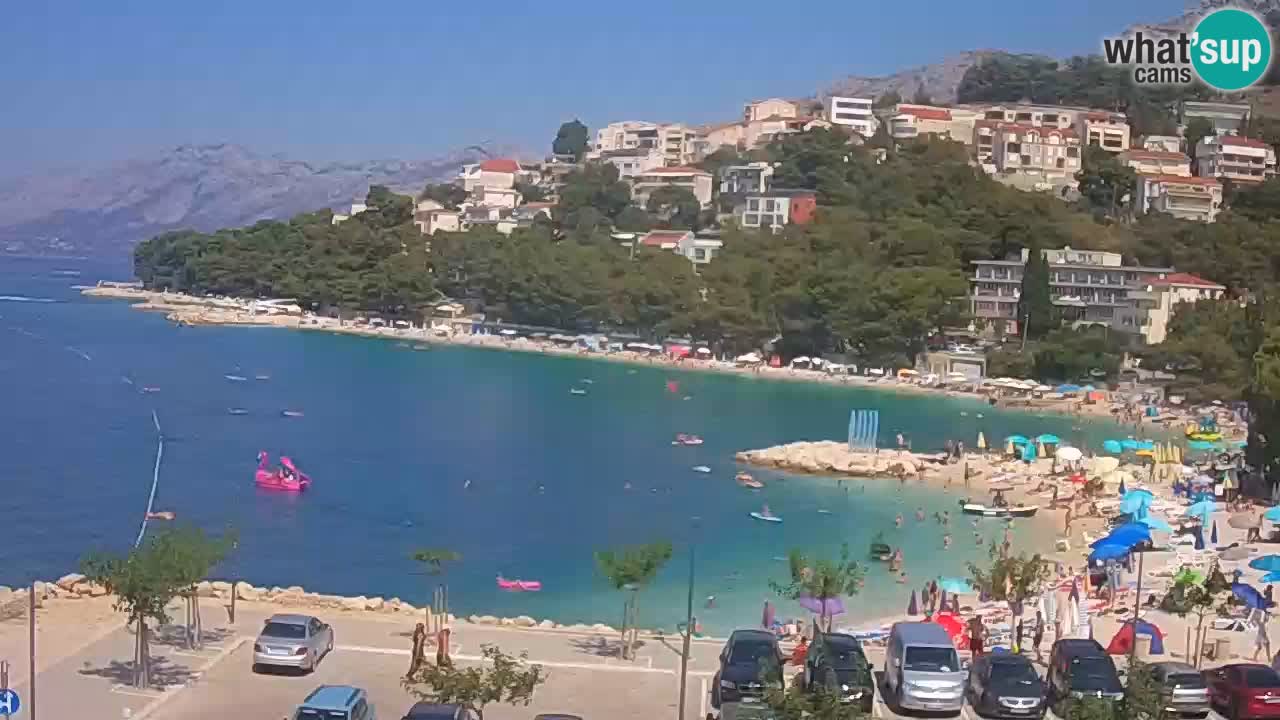 Baška Voda u živo | web kamera plaža Podluka
