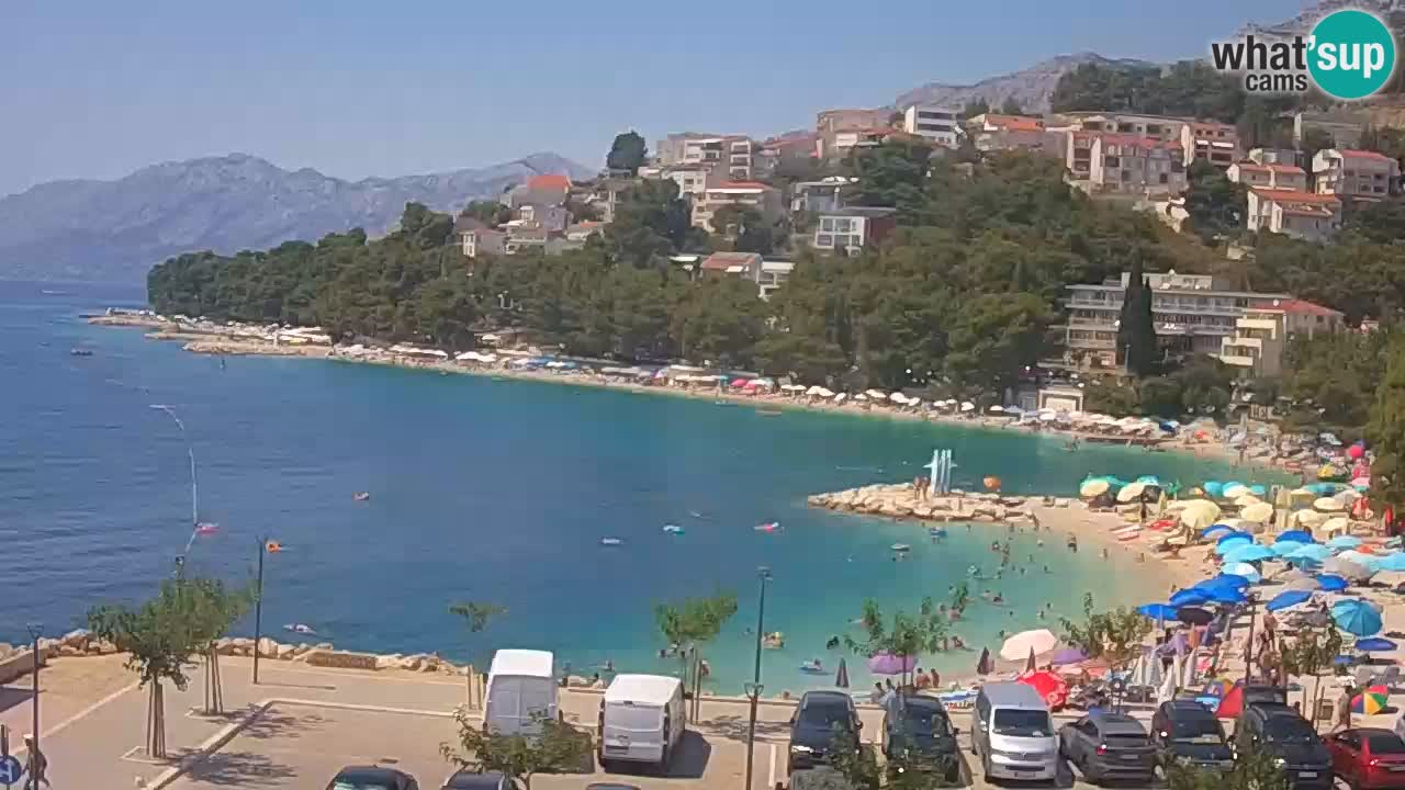 Baška Voda u živo | web kamera plaža Podluka