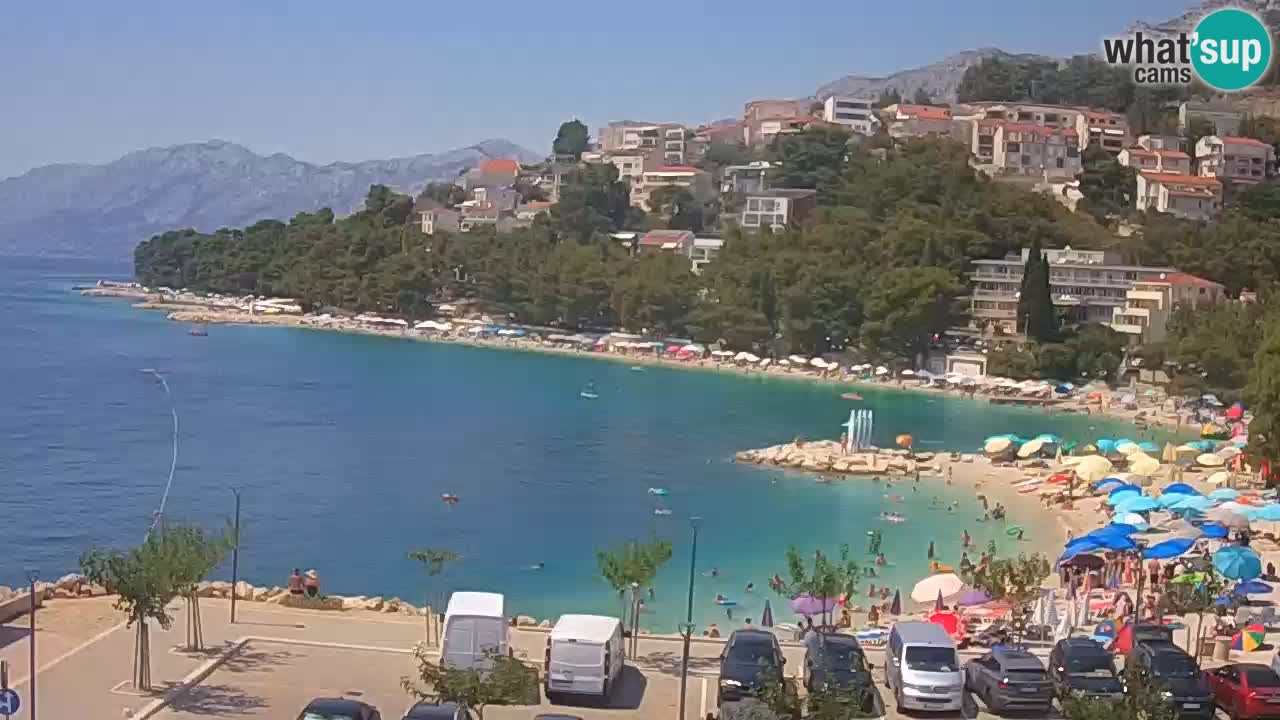 Baška Voda livecam plage Podluka