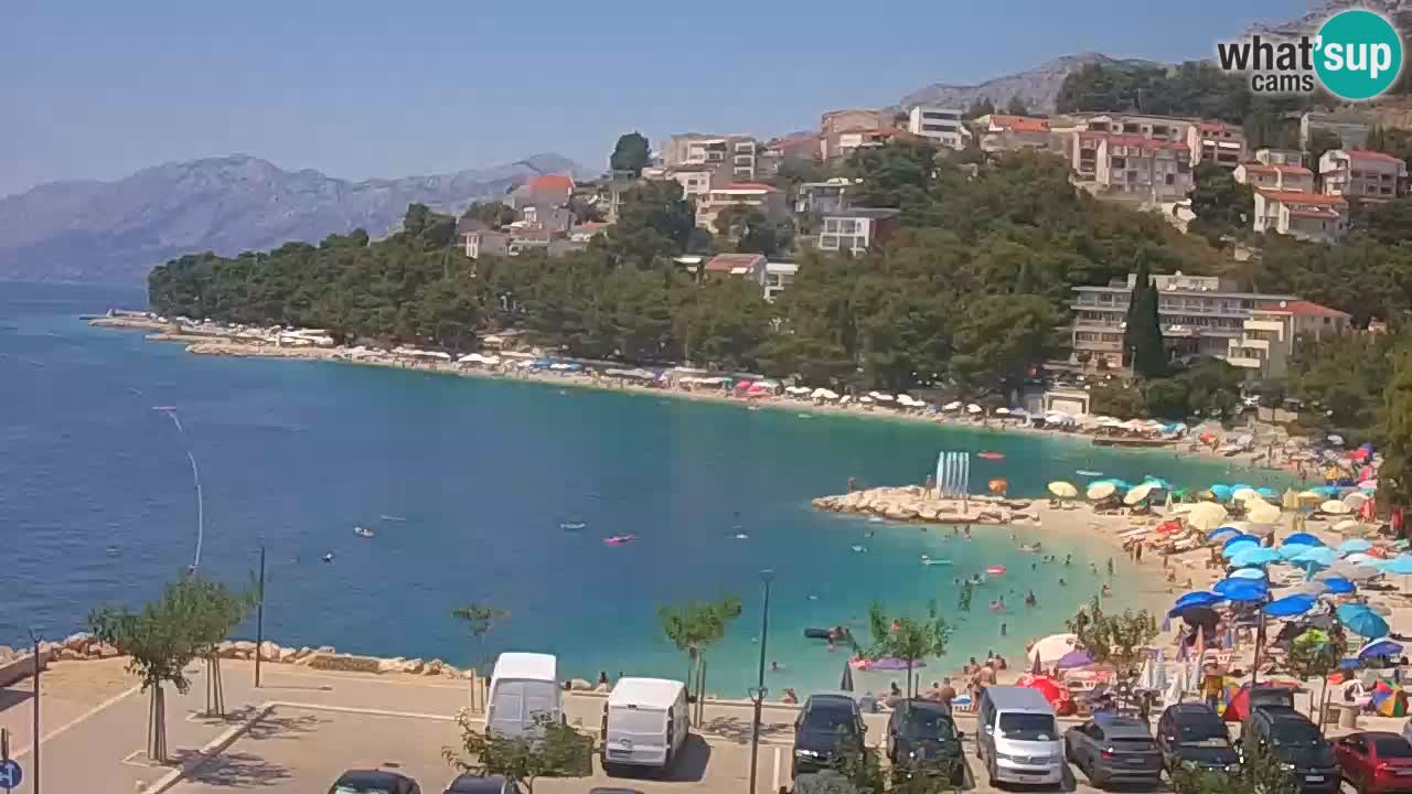 Baška Voda livecam plage Podluka