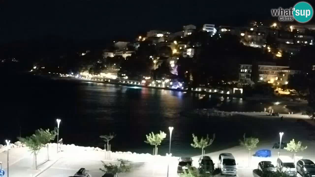 Baška Voda livecam plage Podluka