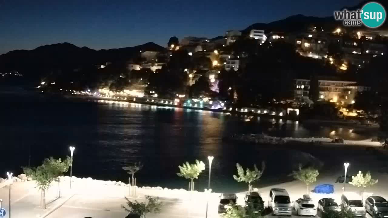 Baška Voda v živo | kamera Podluka plaža
