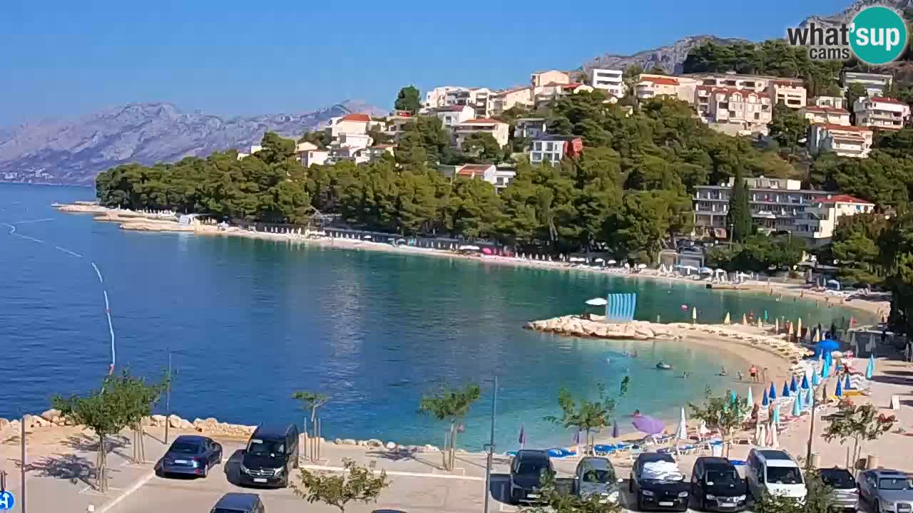 Baška Voda live | webcam spiaggia Podluka