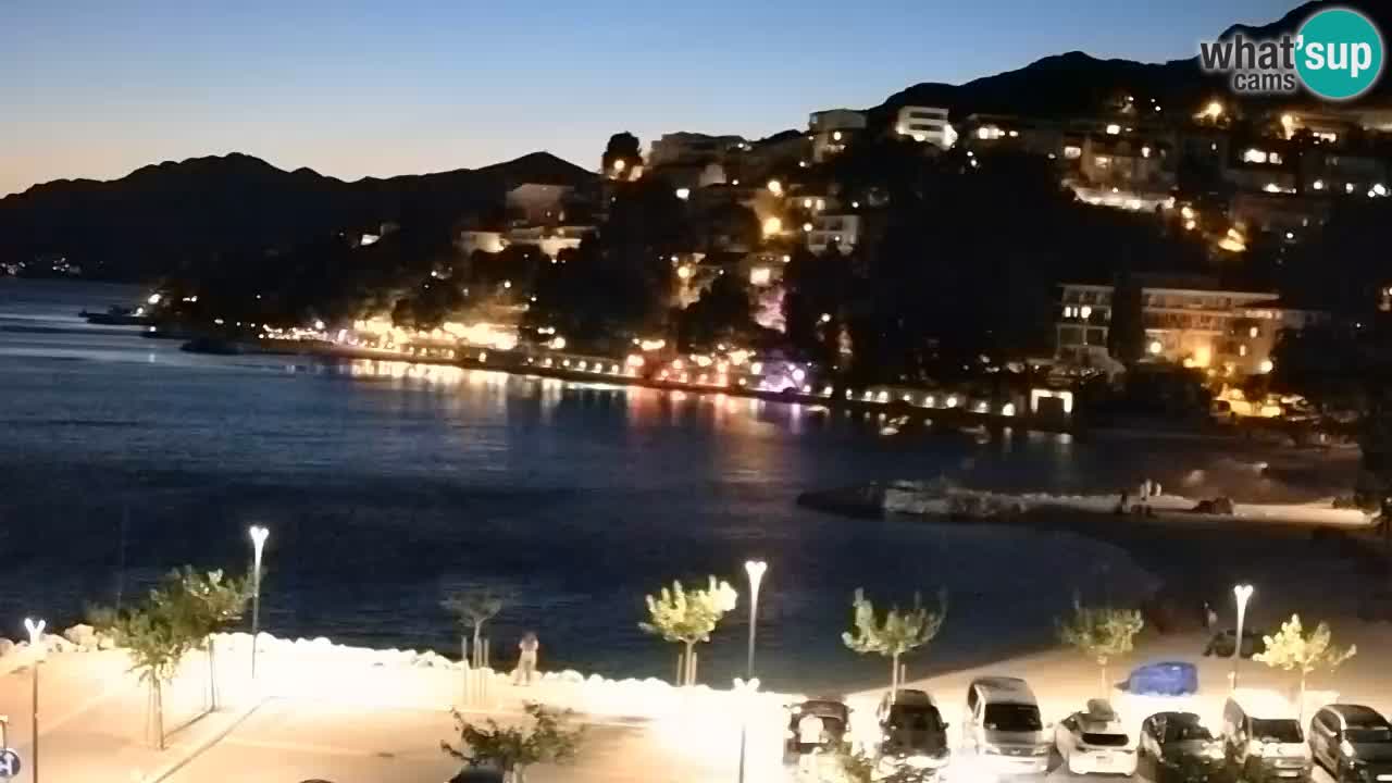 Baška Voda livecam plage Podluka