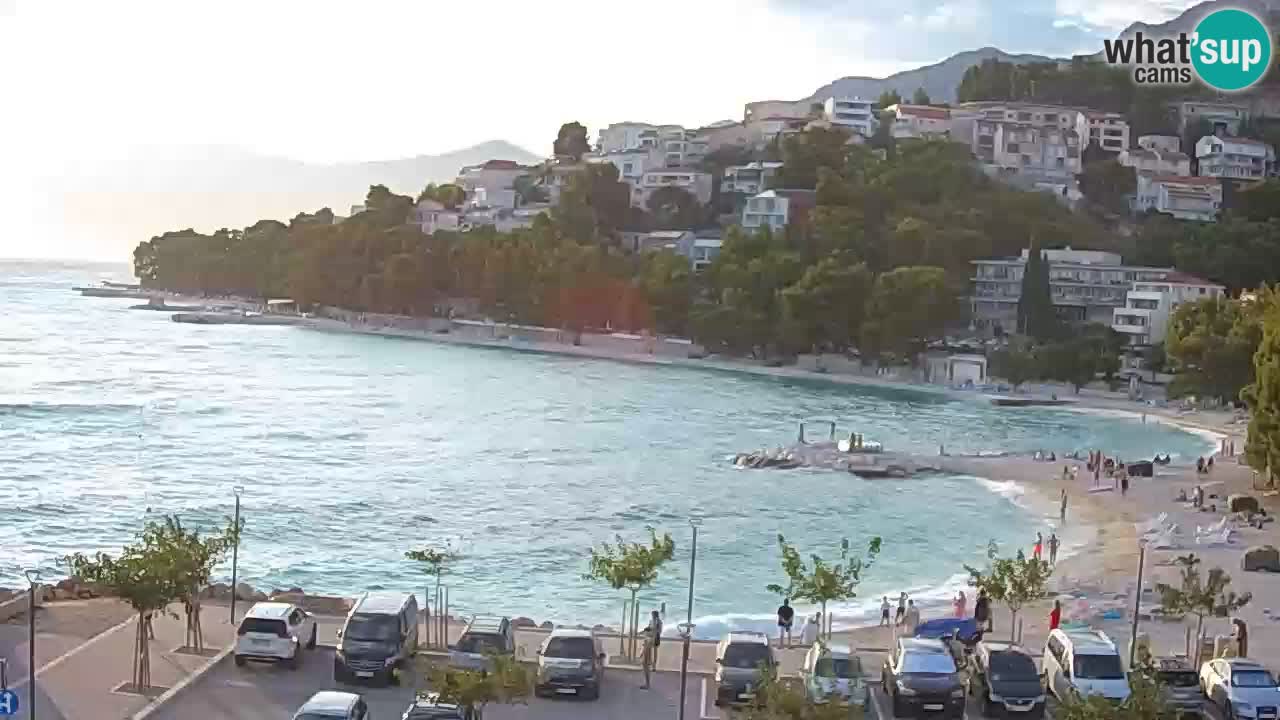 Baška Voda livecam plage Podluka