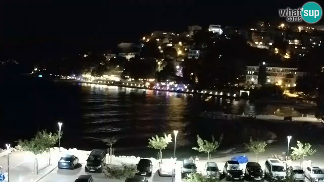 Baška Voda v živo | kamera Podluka plaža