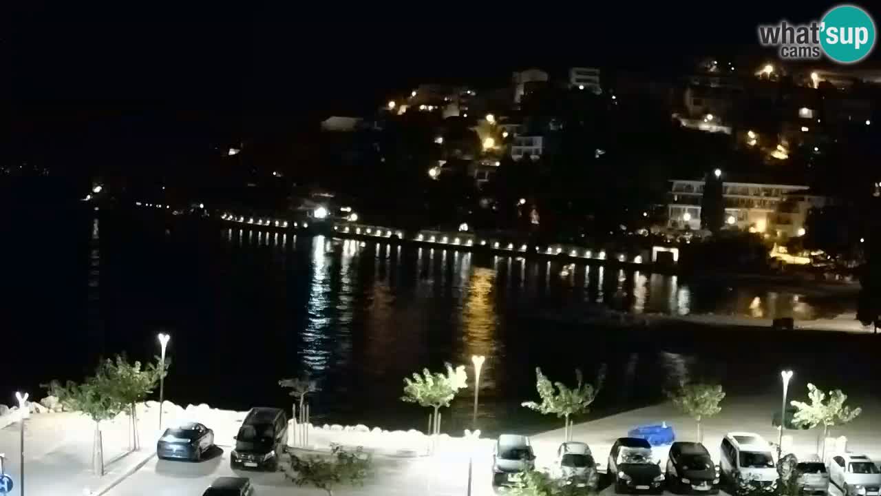 Baška Voda v živo | kamera Podluka plaža